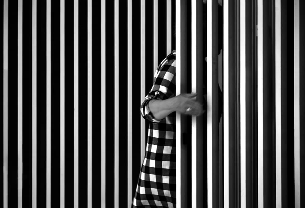 Crossing The Striped Line by Anna Niemiec — canvas wall art