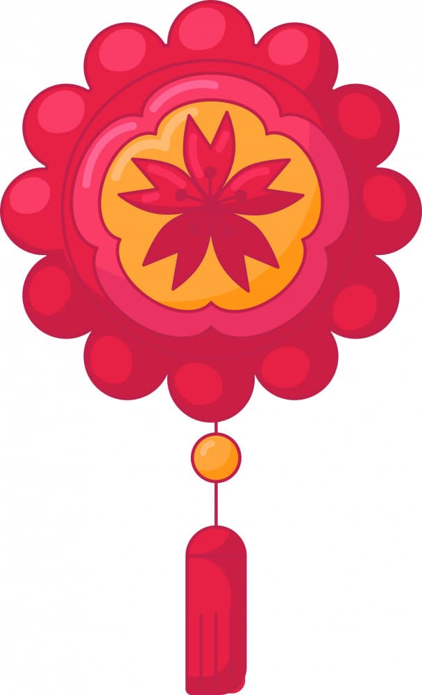 Red Floral Lantern by Marika Barsrsind β canvas wall art