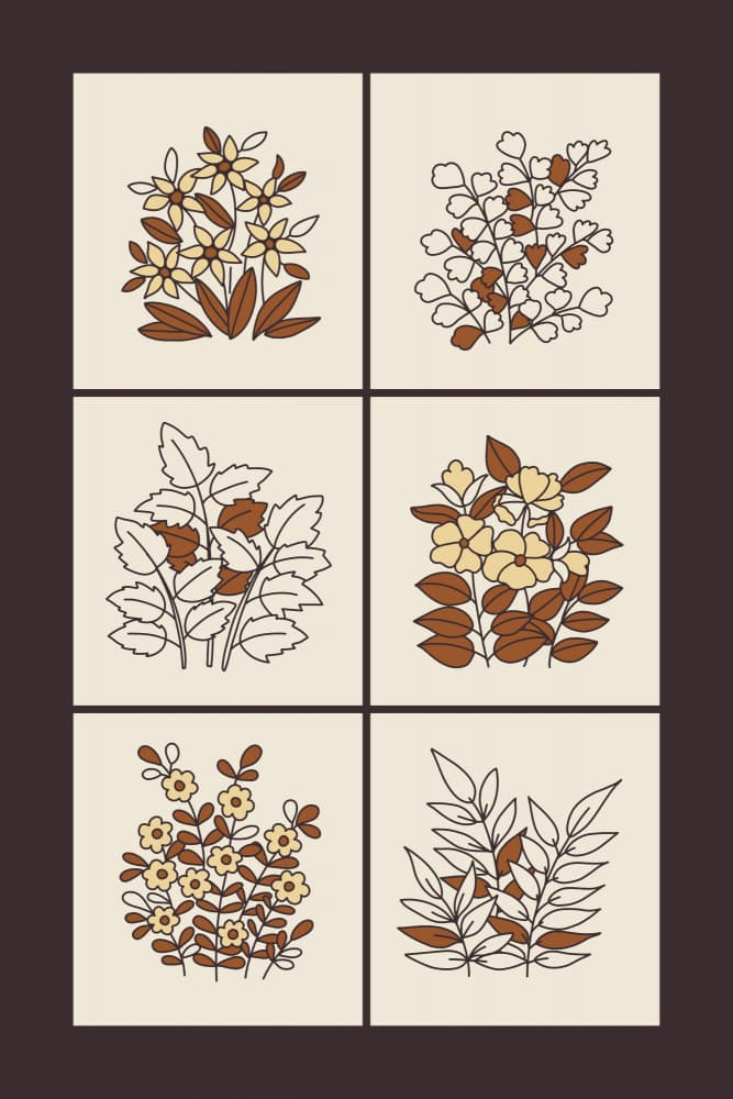 Mid Century Botanicals by Alexandra Weise — canvas wall art