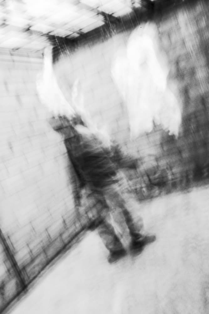 Ghostly Urban Figure by Wanjae Choi — canvas wall art