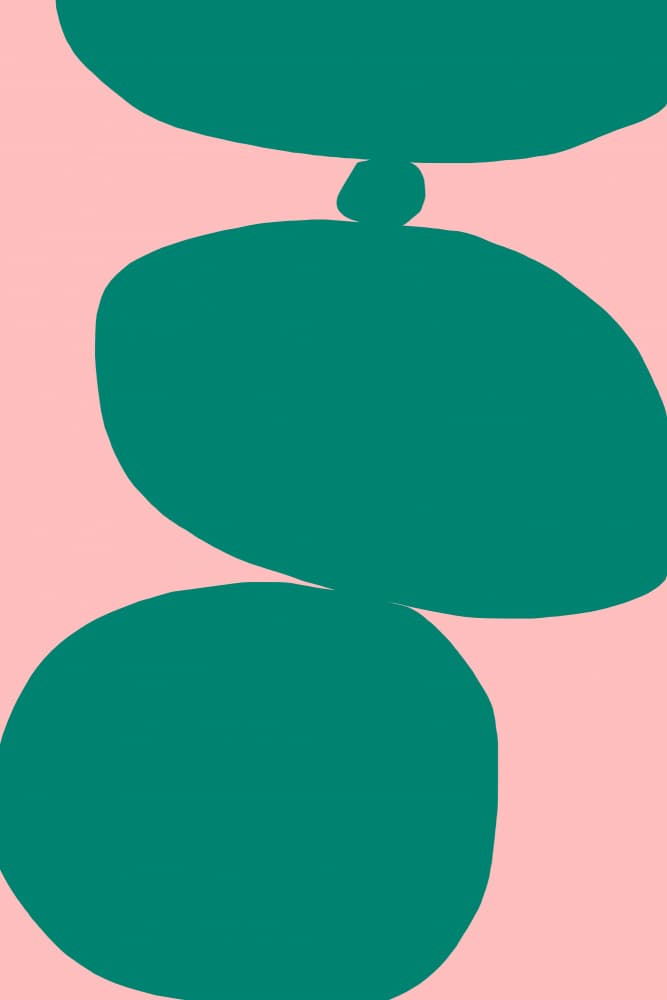 Organic Stacked Forms by Treechild — canvas wall art