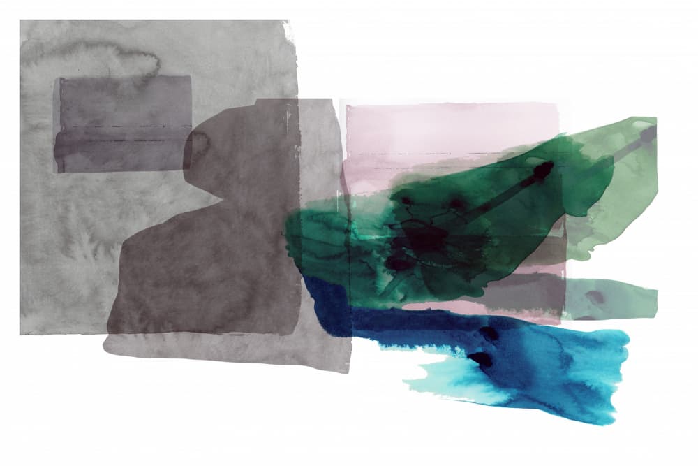 Serene Abstract Layers by cartissi — canvas wall art