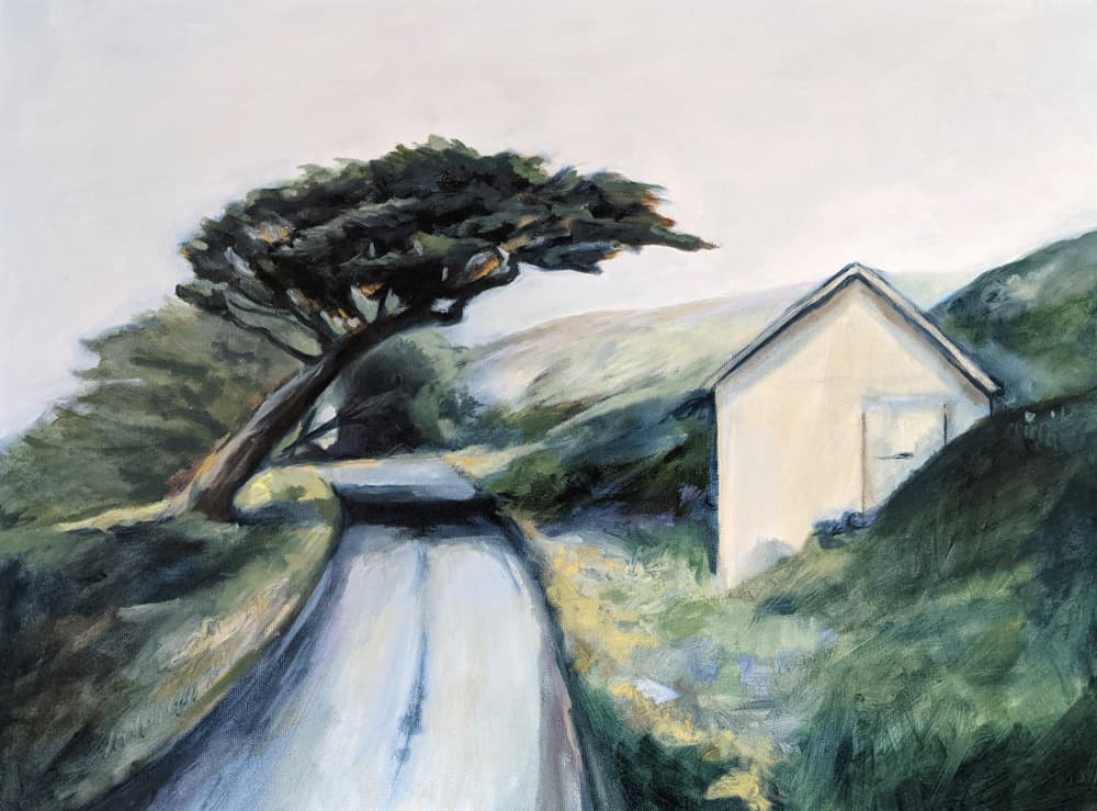 Winding Country Road Home by Claire Whitehead — canvas wall art
