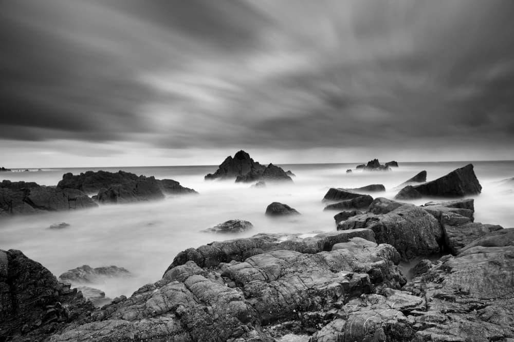 Ethereal Rocky Coast by Radojica Jevric fotorax — canvas wall art