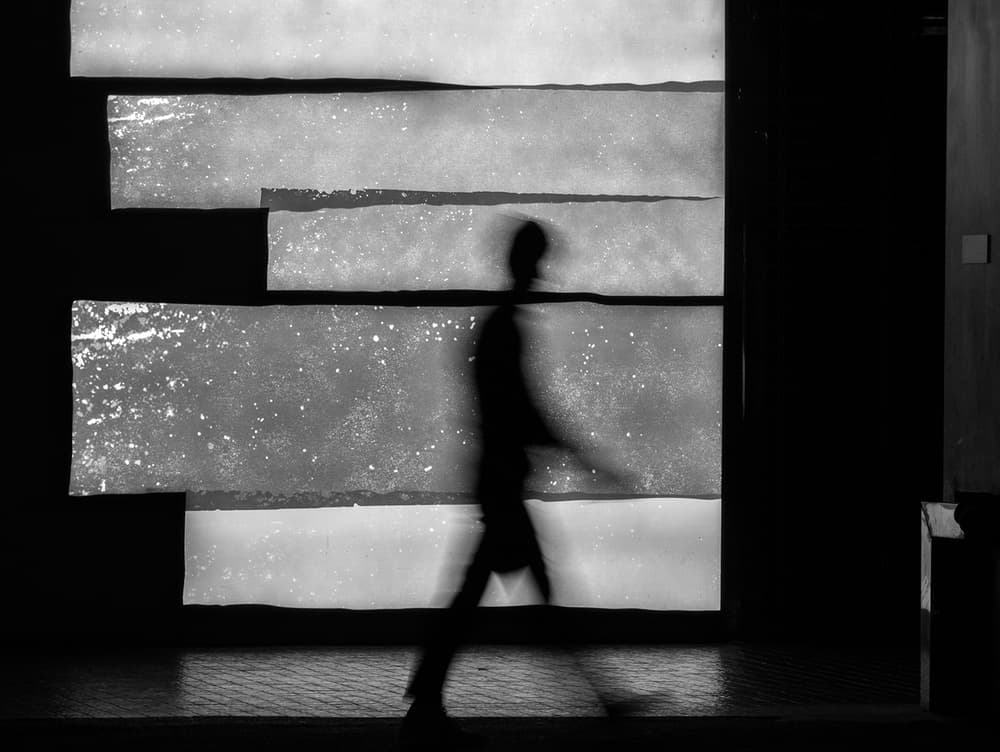Moving Shadow Silhouette by HAN dong hee — canvas wall art