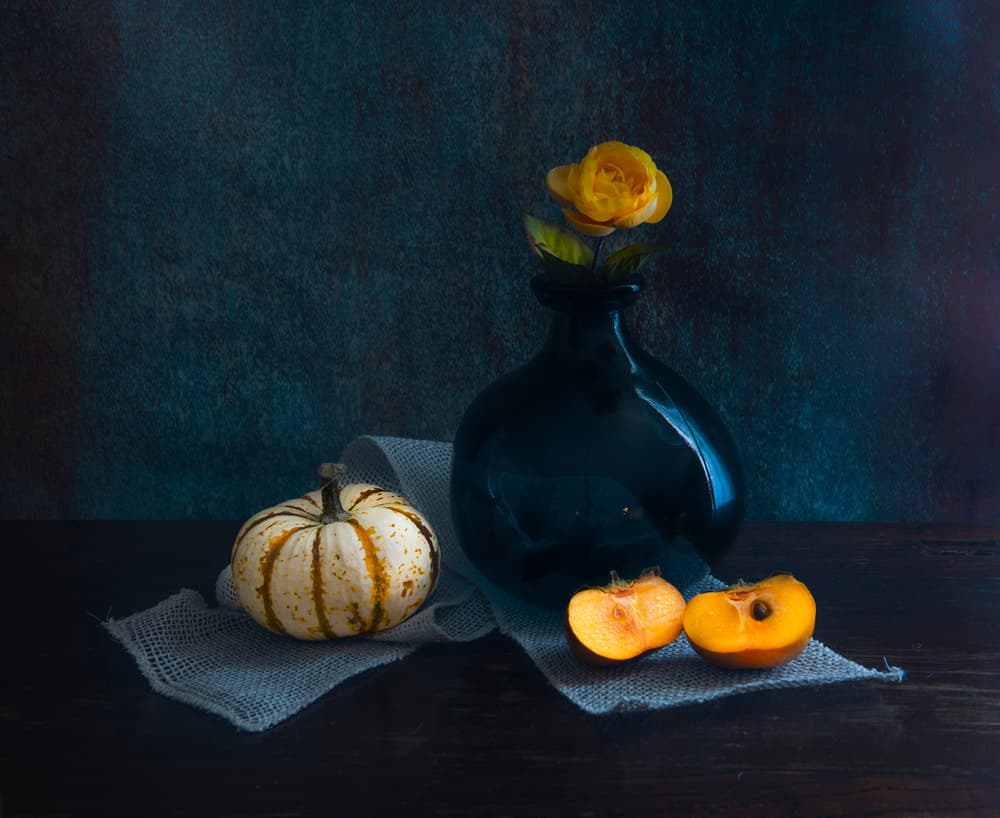Dark Autumn Still Life by Judy Tseng — canvas wall art