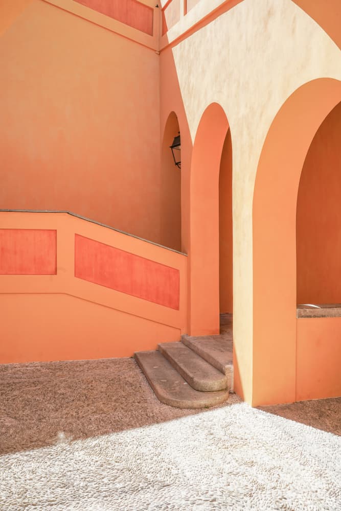 Warm Orange Arches by Henrike Schenk — canvas wall art