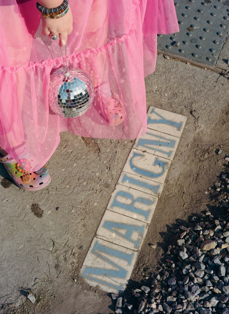 Pink Dress Marigny Disco by Bethany Young — canvas wall art