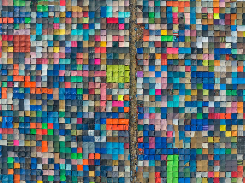 Vibrant Geometric Pattern by Azim Khan Ronnie — canvas wall art