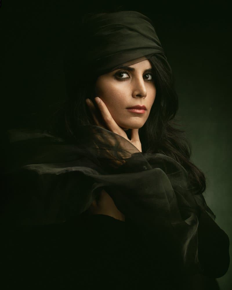 Regal Dark Gaze by Mehdi Mokhtari — canvas wall art