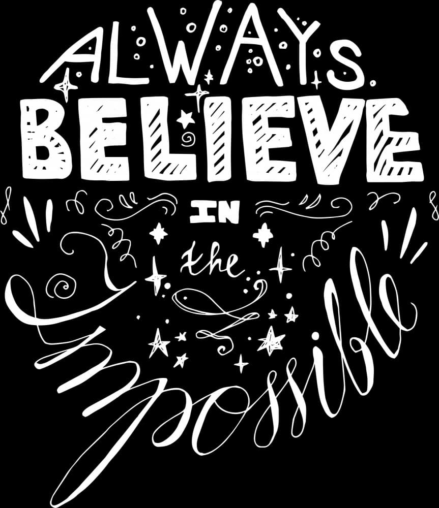Always Believe In The Impossible by Marika Barsrsind β canvas wall art