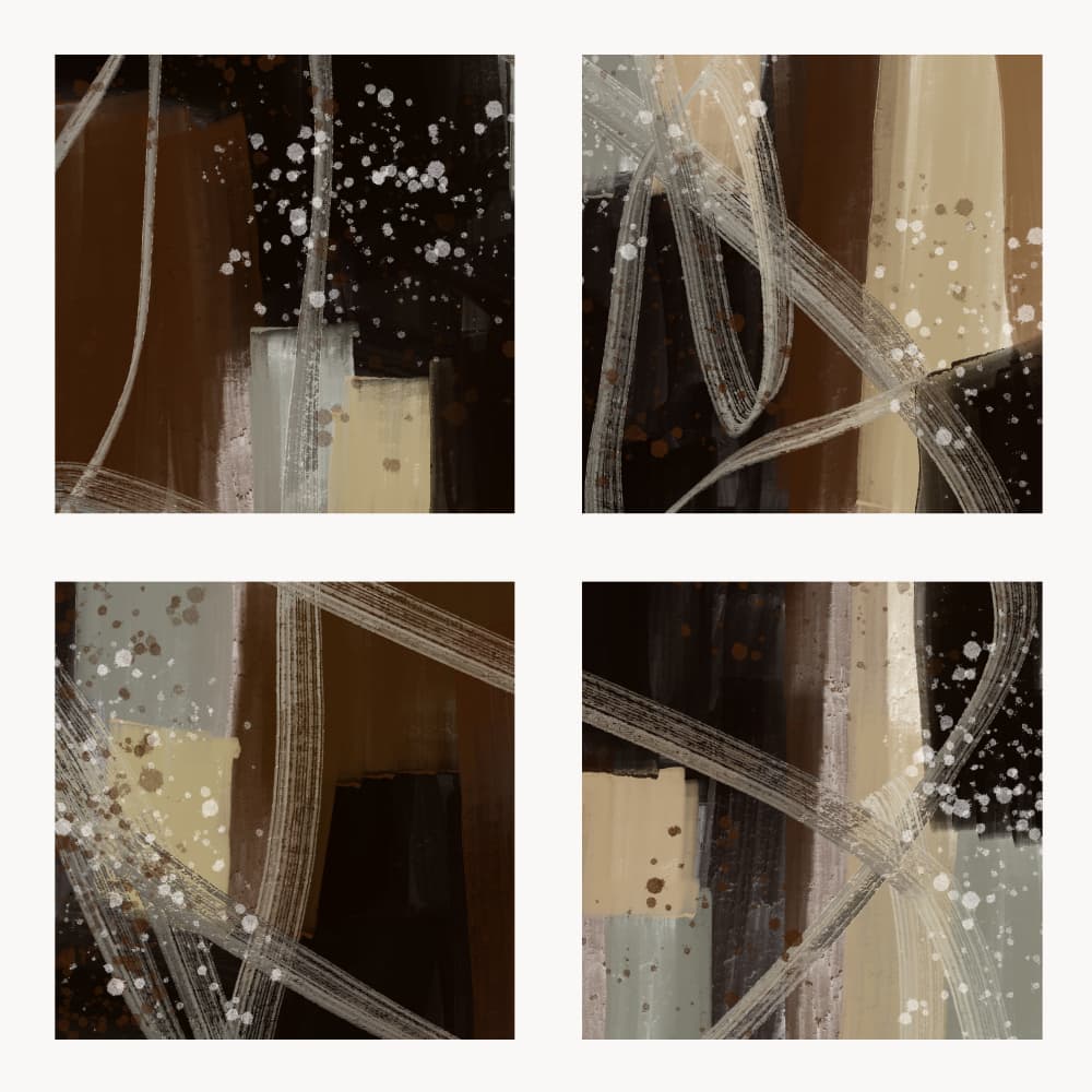 Modern Earth Tones by MANSI SAXENA — canvas wall art