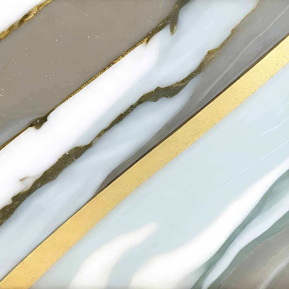 Fluid Gold Marble by Alpenglow Workshop — canvas wall art