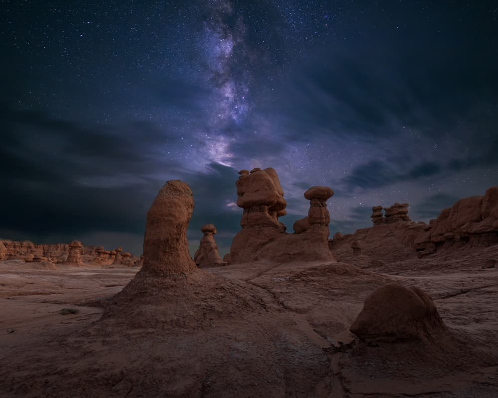 Cosmic Desert Night by Siyu_Wei APA — canvas wall art