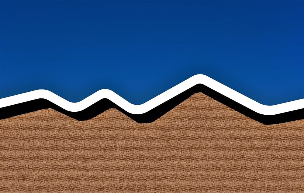 Minimalist Beach Waves by Arnon Orbach — canvas wall art