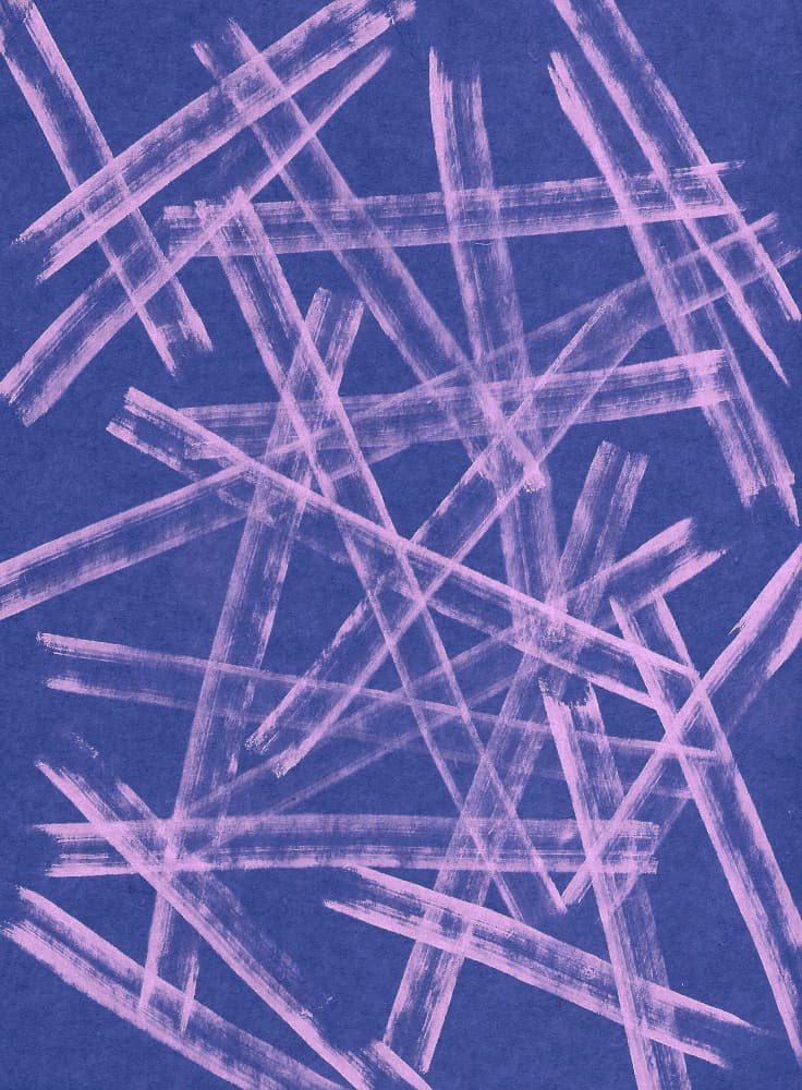 Crisscross Indigo Strokes by Santhosh ch — canvas wall art