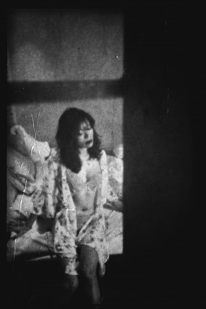 Moody Bedroom Portrait by cindy ahn — canvas wall art