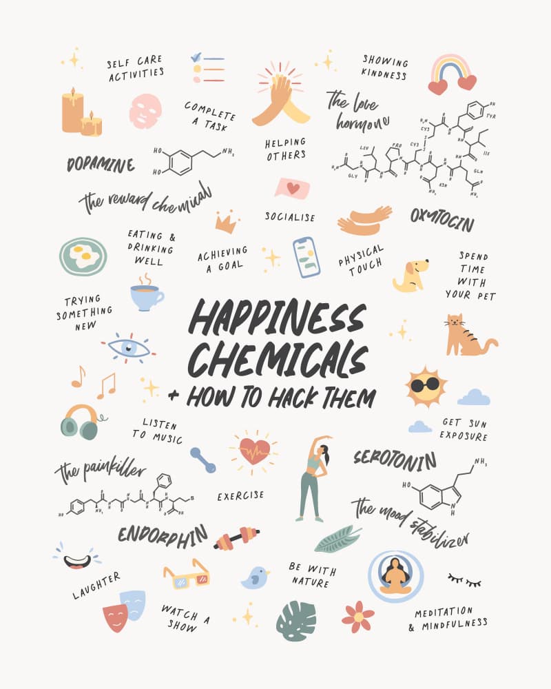 Hack Your Happiness Chemicals by KsanaKalpa — canvas wall art