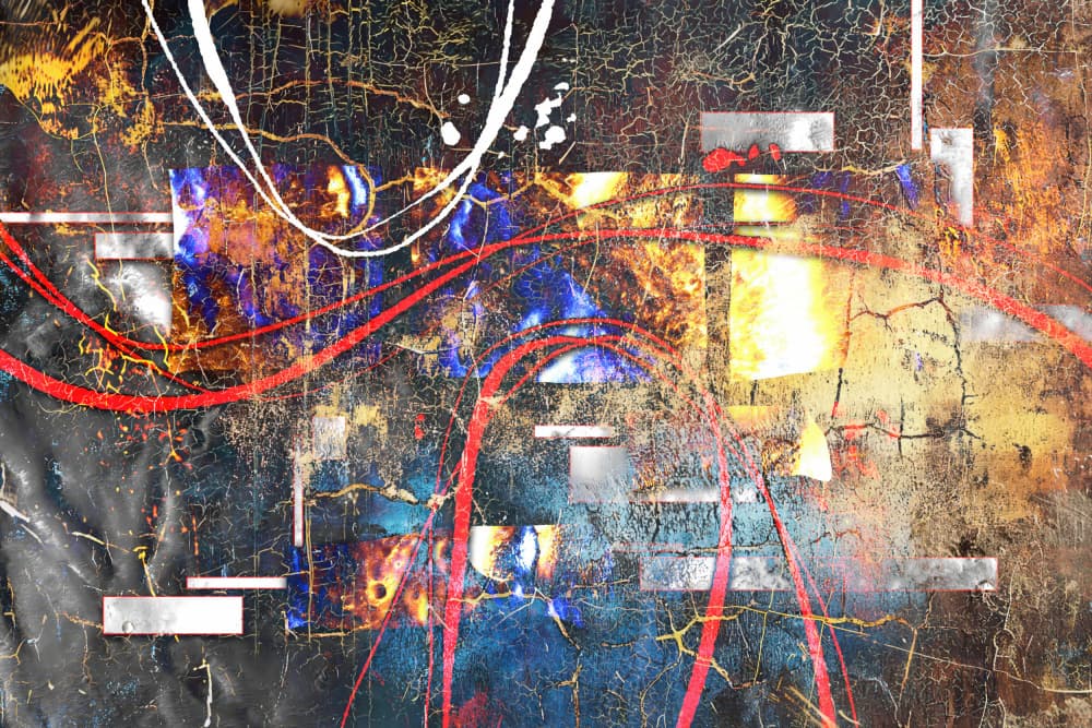Dynamic Textured Abstract by Rafal Kulik — canvas wall art