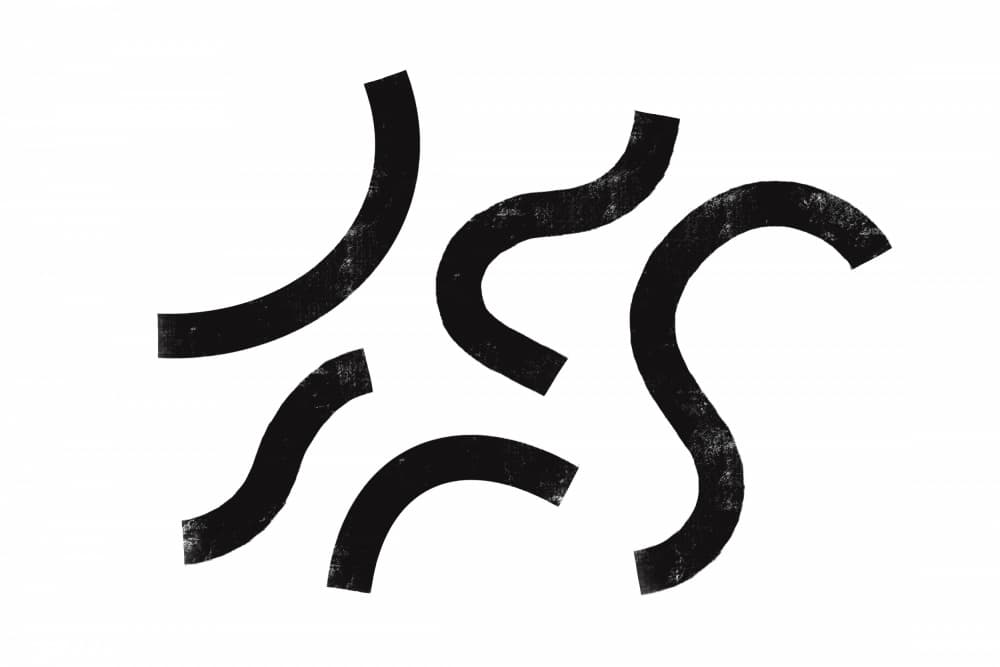 Curved Rhythms by uplusmestudio — canvas wall art