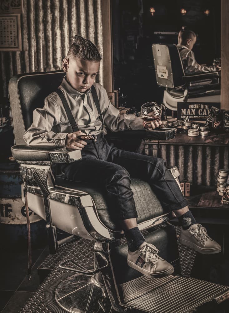 Cool Kid Barbershop by gNo — canvas wall art