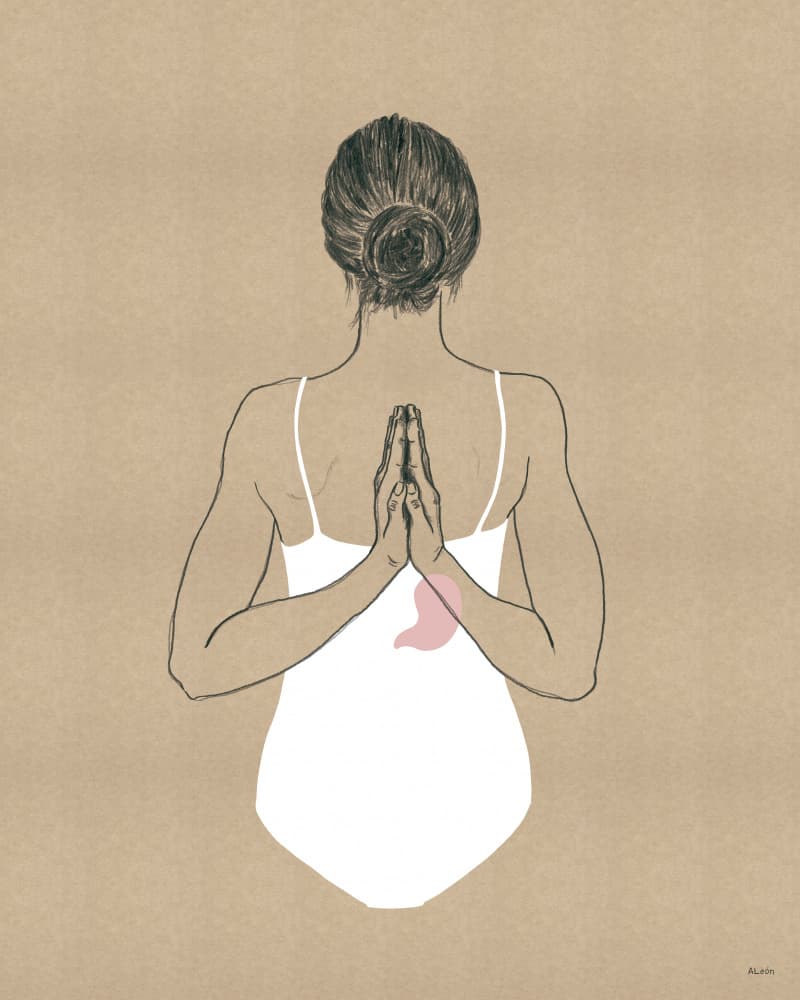 Reverse Prayer Wellness by Amanda Leon — canvas wall art