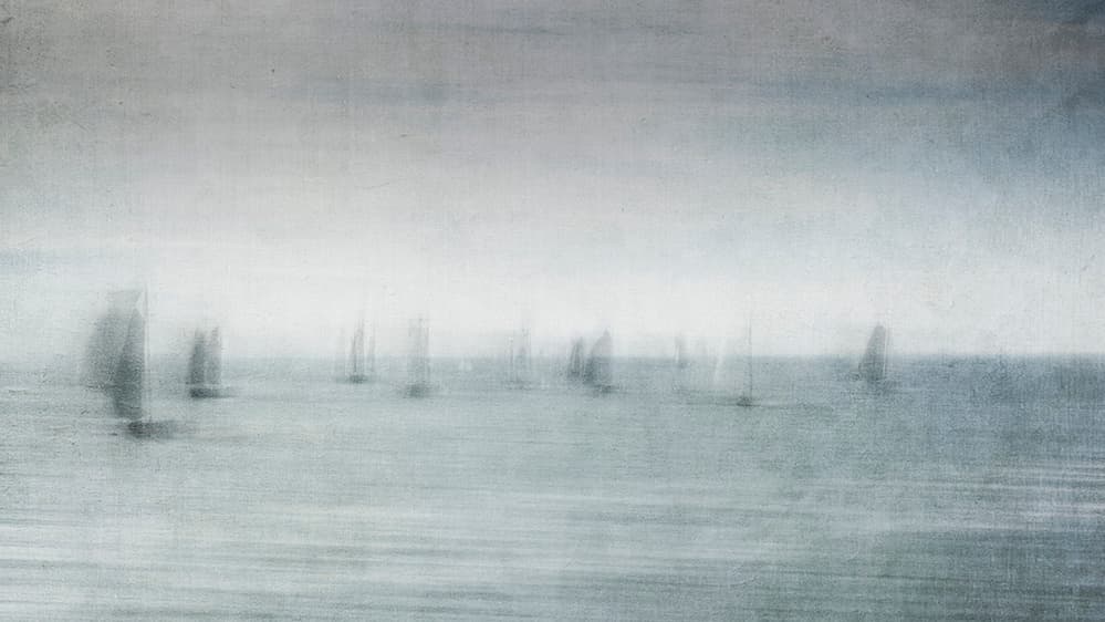 Dreamy Sailboats by Greetje van Son — canvas wall art
