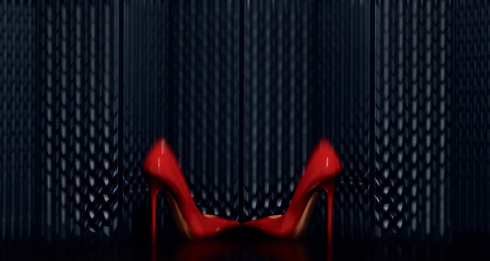 Sleek Red High Heels by Erik Schottstaedt — canvas wall art