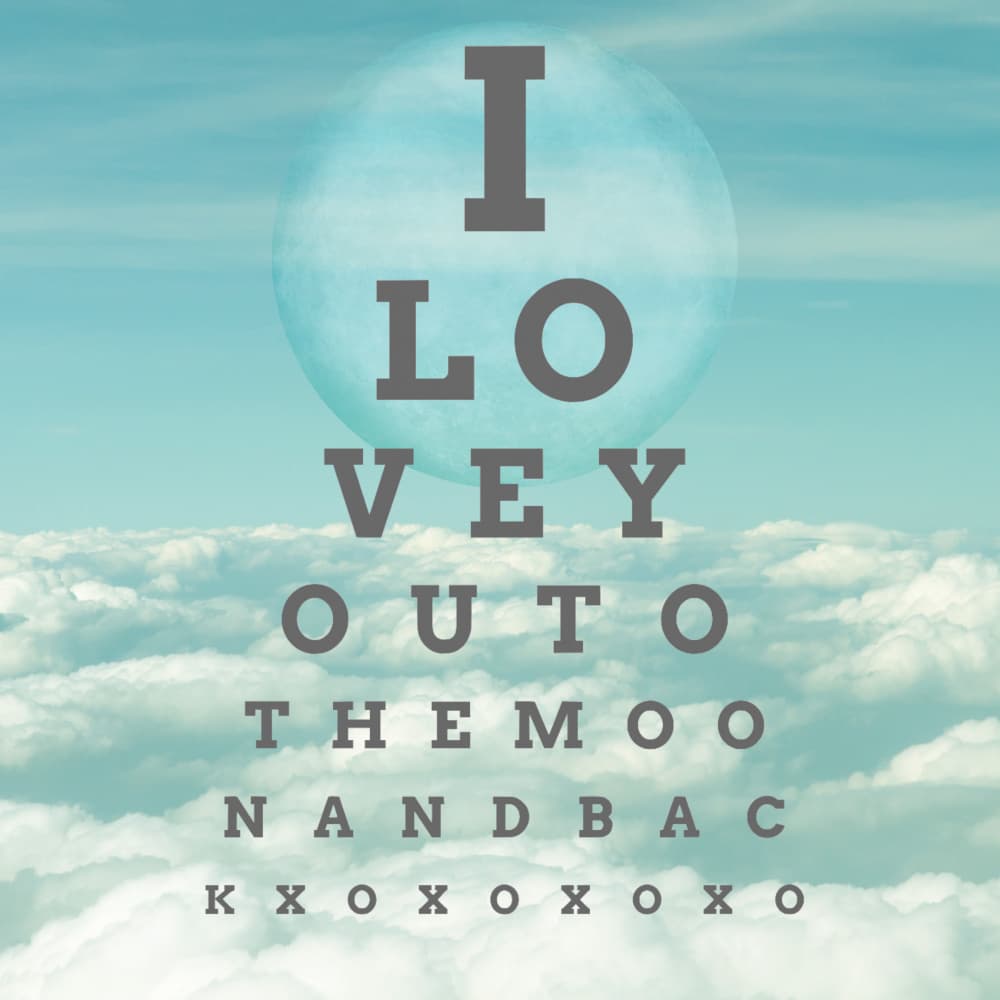 Love You To The Moon by Marja van den Hurk — canvas wall art