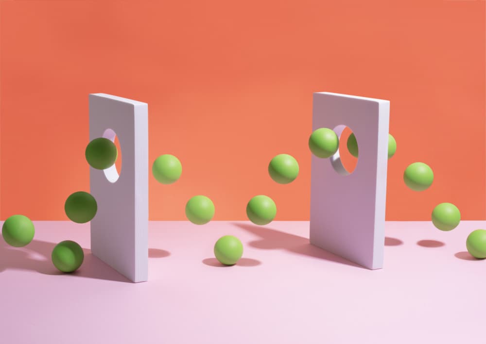 Dynamic Green Spheres by Julia Ramiro — canvas wall art