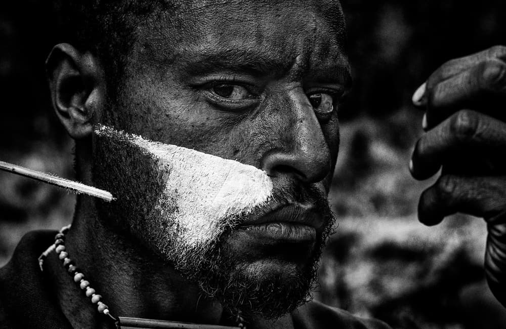 Intense Tribal Gaze by Joxe Inazio Kuesta Garmendia — canvas wall art