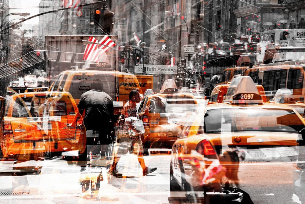 New York City Layers by Carmine Chiriacò — canvas wall art