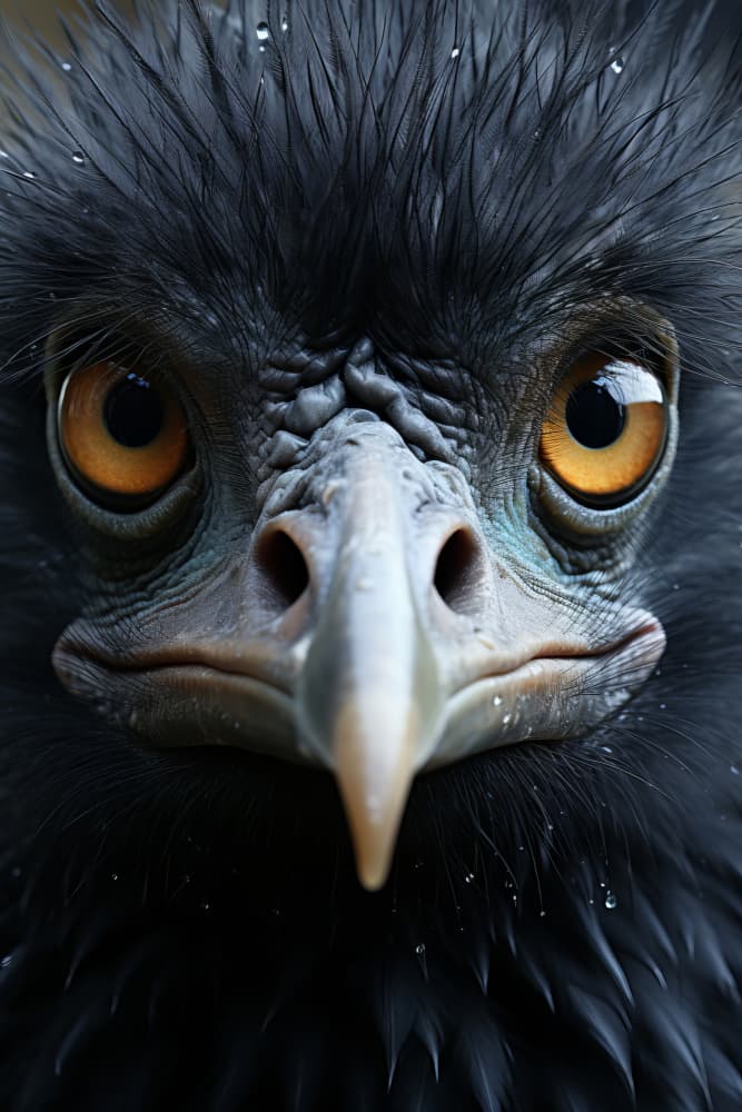 Intense Bird Eyes by Bilge Paksoylu — canvas wall art