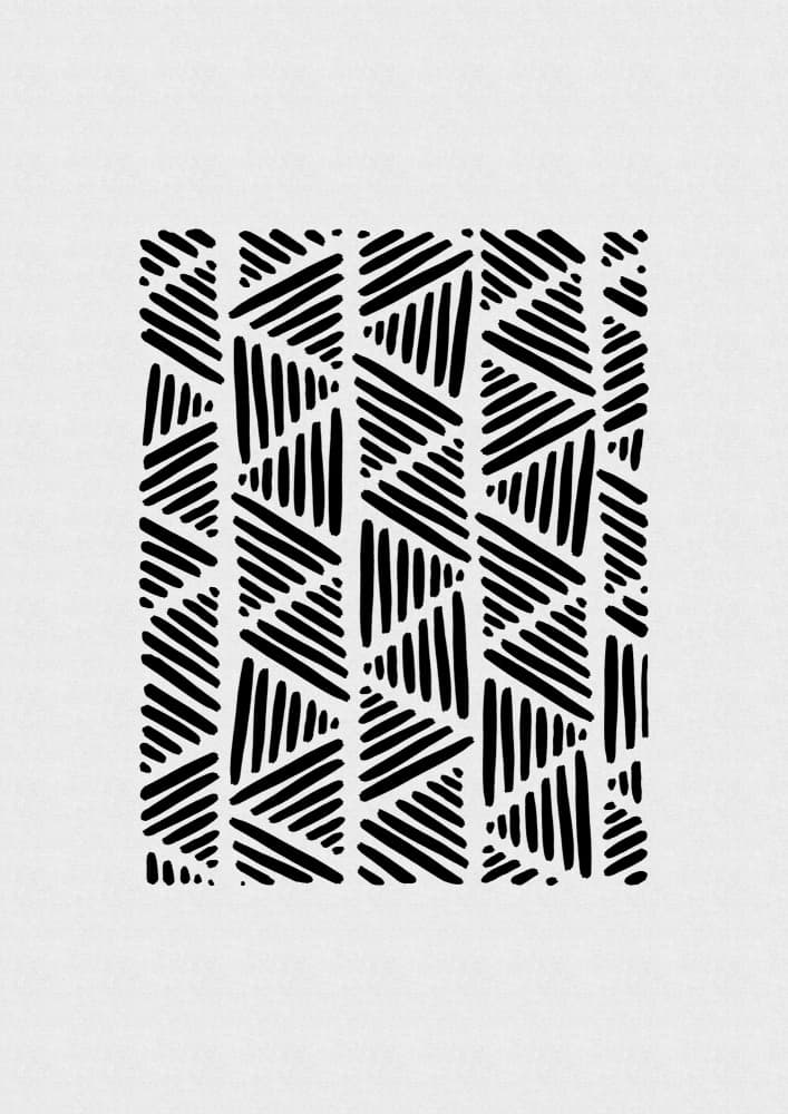 Abstract Geometric Lines by Orara Studio — canvas wall art