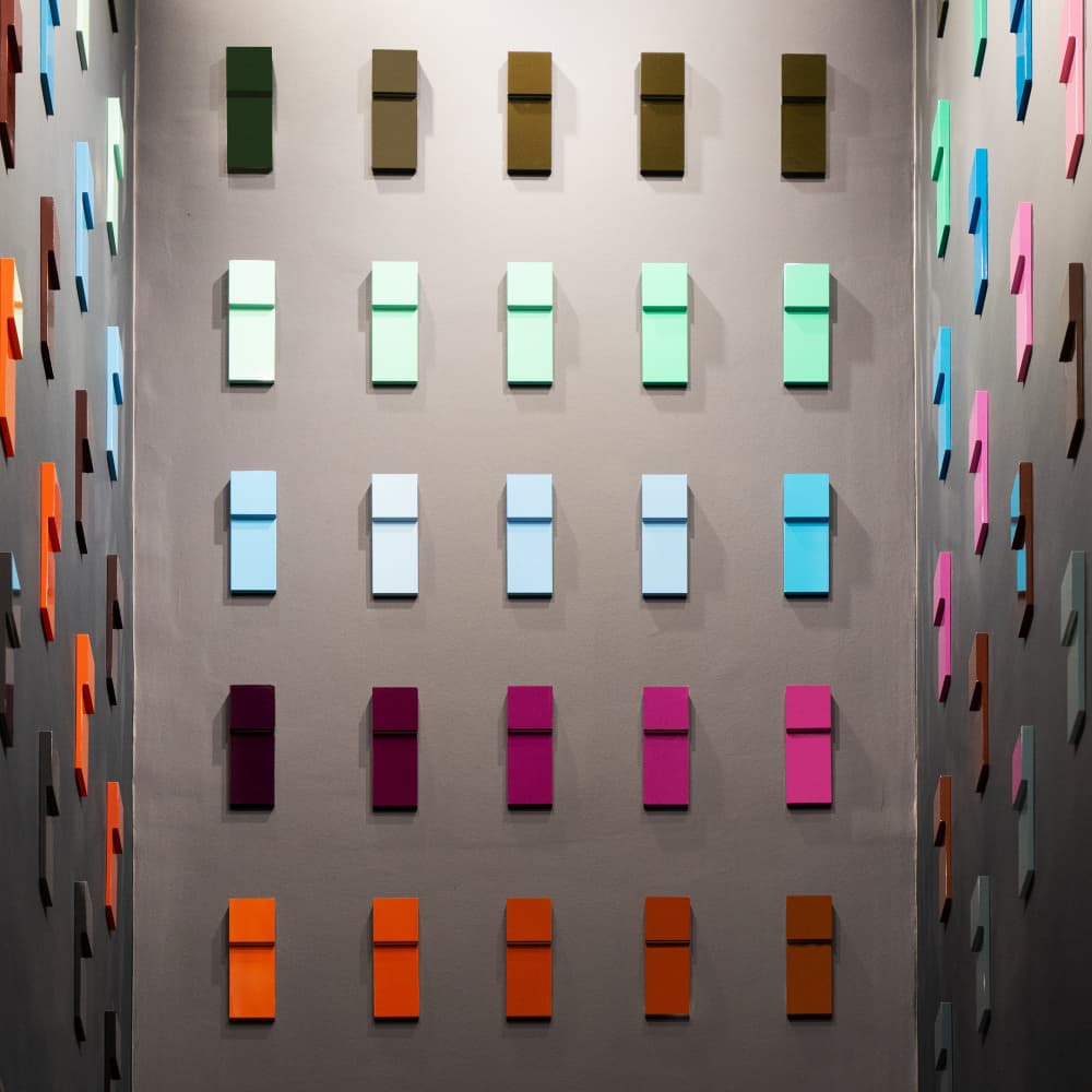 Colorful Gradient Blocks by Luc Vangindertael (laGrange) — canvas wall art