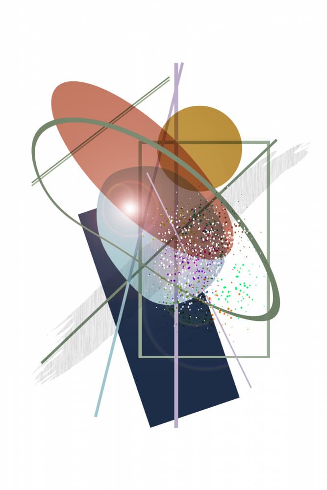 Colorful Abstract Layers by casa cartissi — canvas wall art