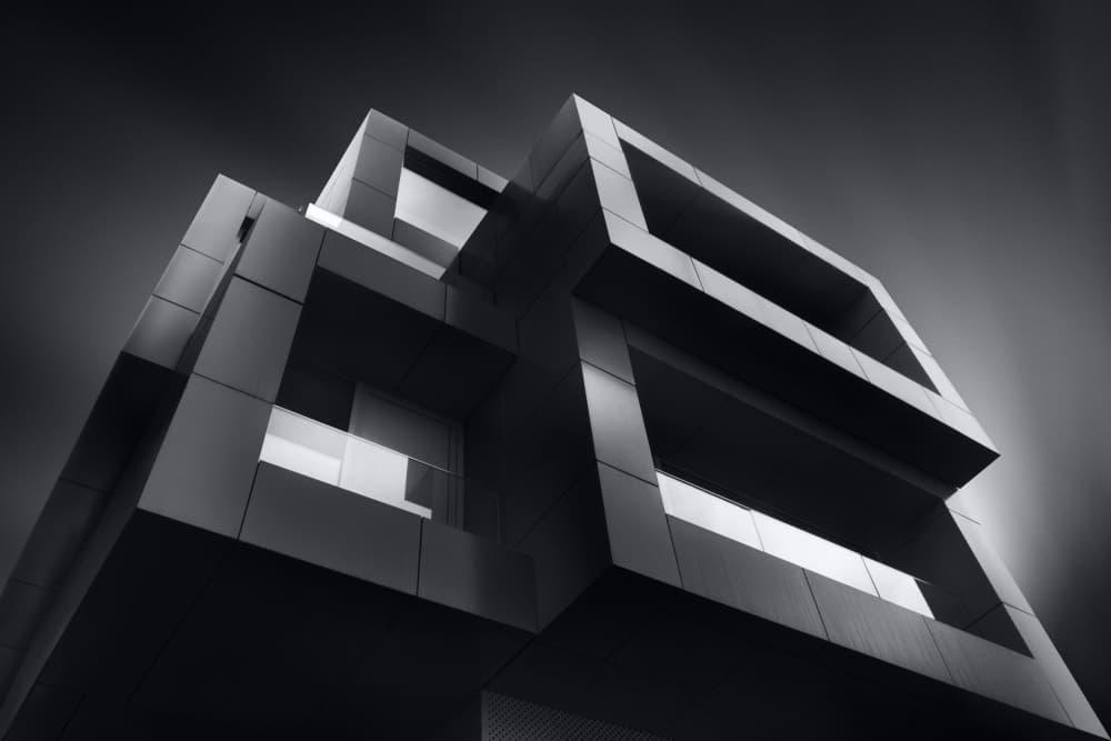 Modern Geometric Architecture by Sebastien DEL GROSSO — canvas wall art