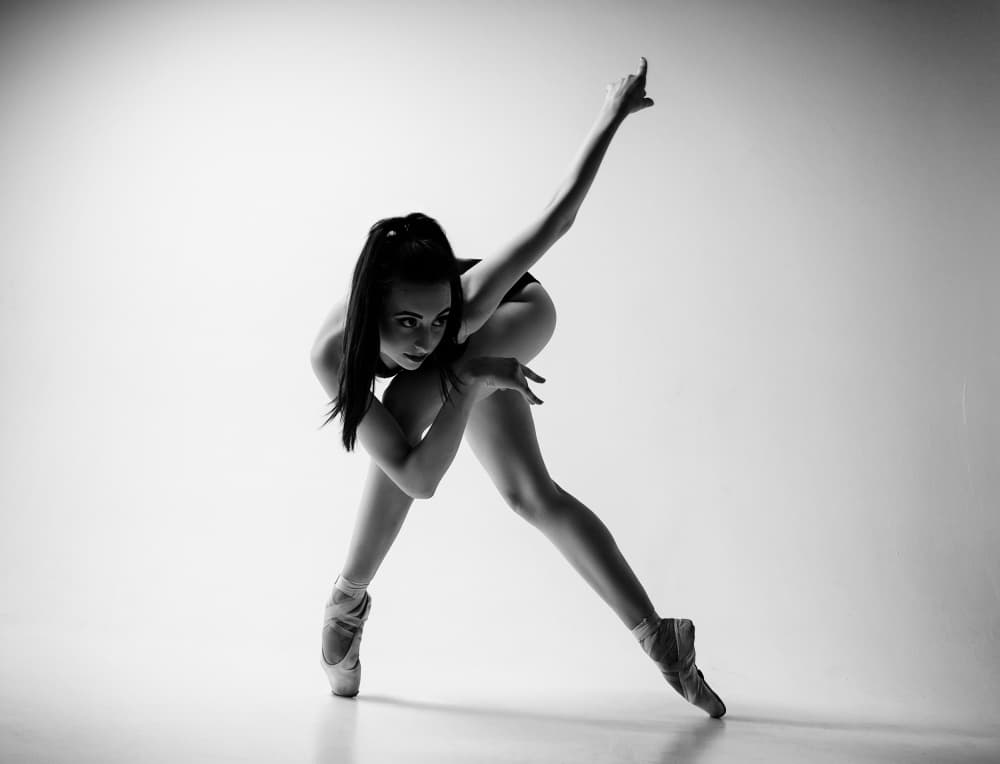 Monochrome Ballerina by Alexandr — canvas wall art