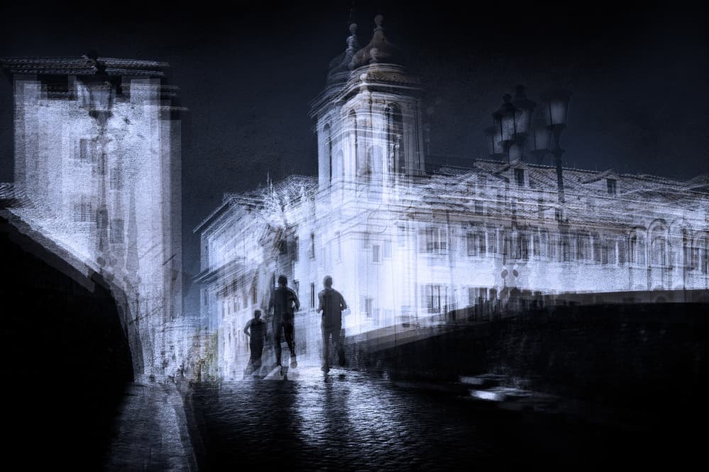 Ethereal City Night by Nicodemo Quaglia — canvas wall art