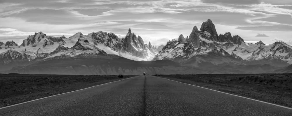 Patagonia Mountain Road by John J. Chen — canvas wall art