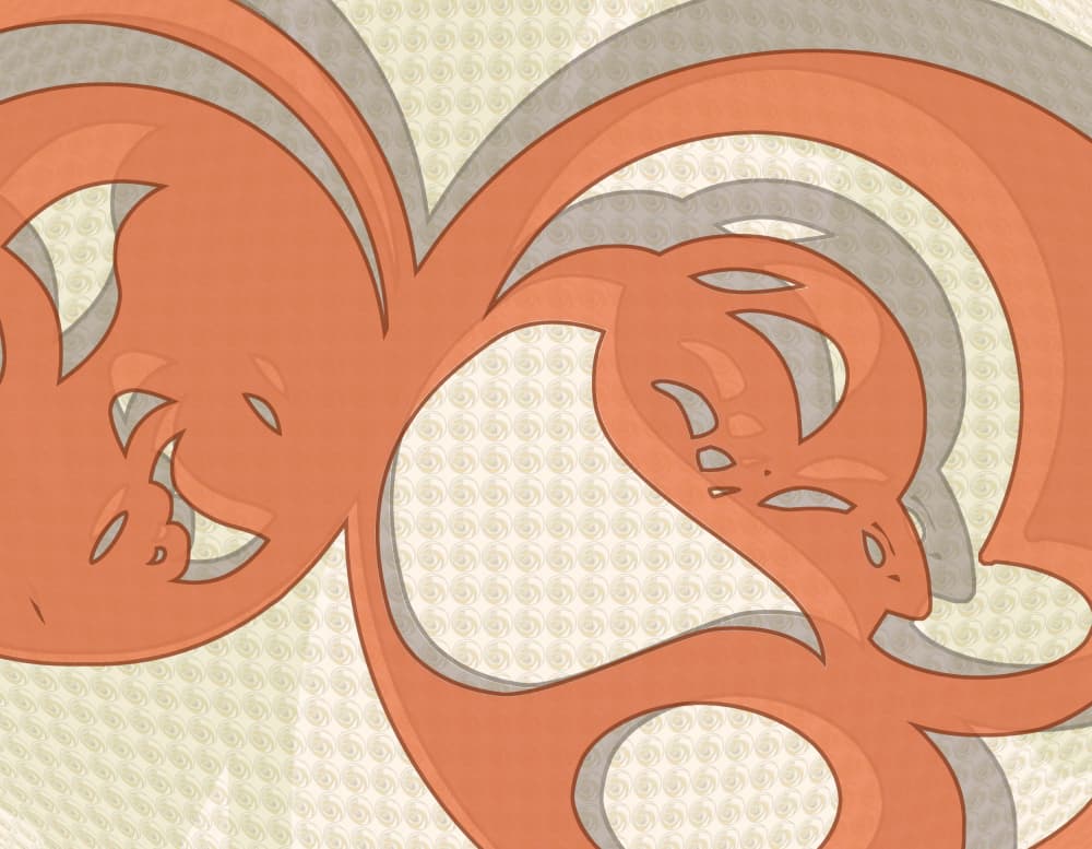 Flowing Abstract Curves by Alejandra Winkhaus — canvas wall art
