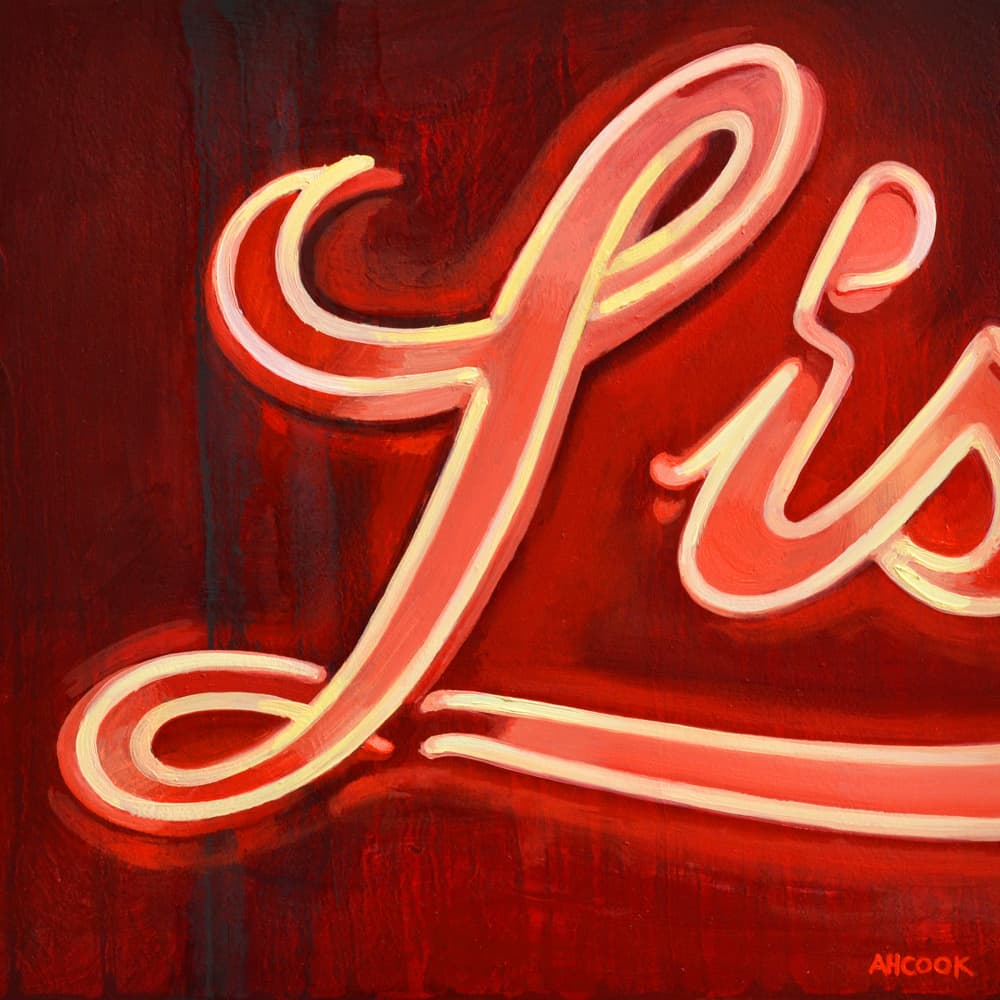Retro Neon Sign by Amanda Hope Cook — canvas wall art