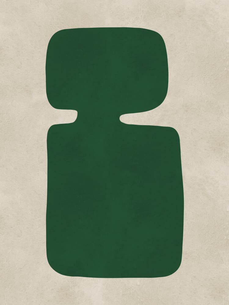Modern Green Abstract by Vitor Costa — canvas wall art