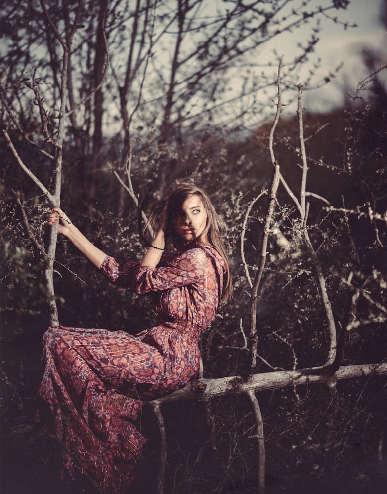 Mysterious Forest Woman by Koki Jovanovic — canvas wall art