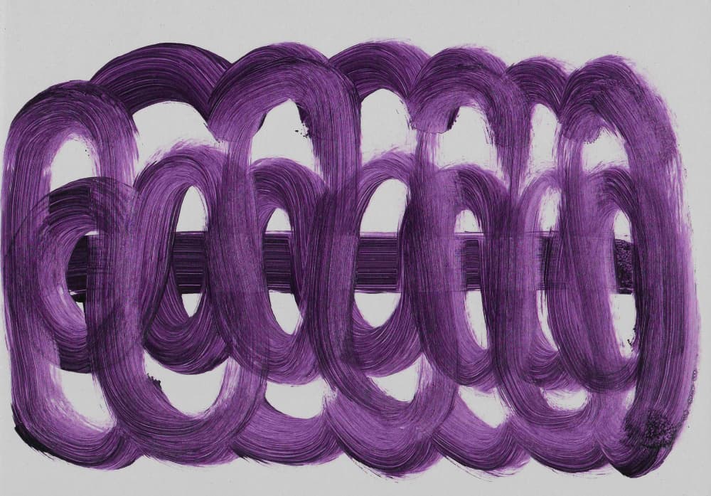 Violet Looping Rhythm by Santhosh ch — canvas wall art