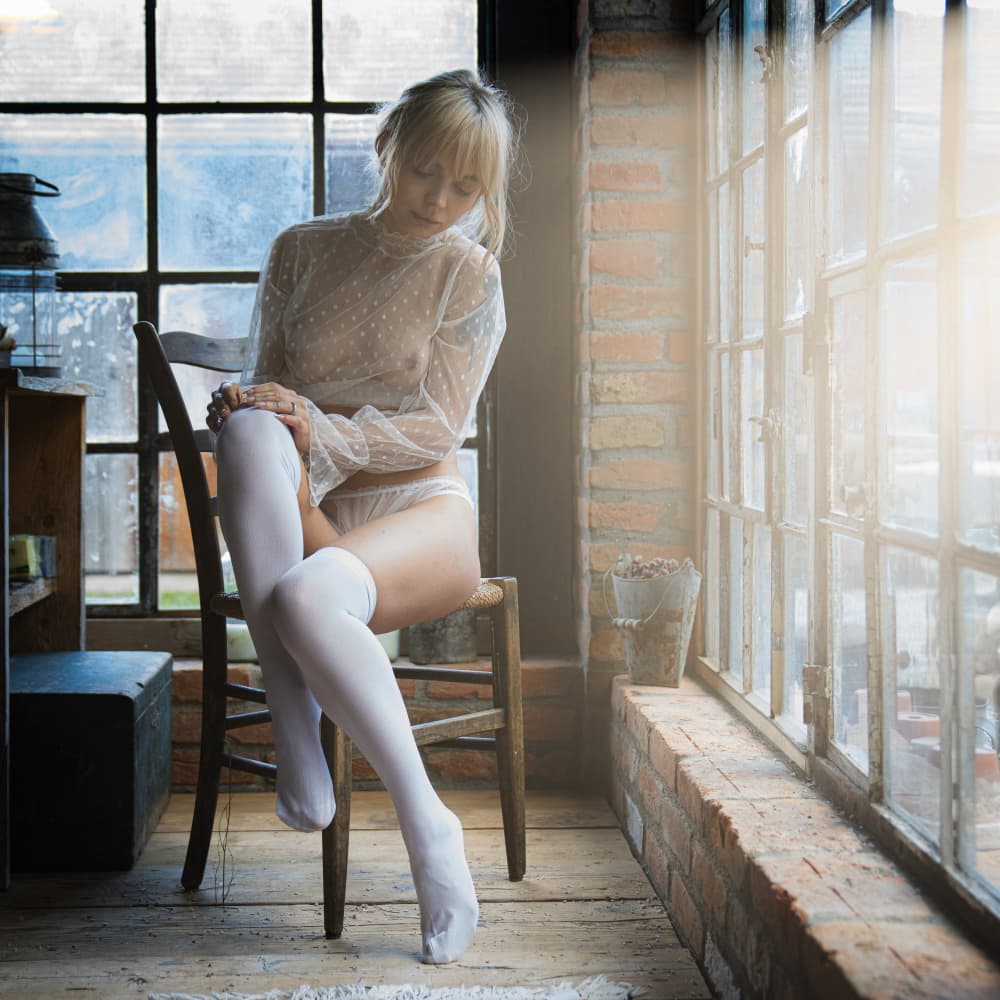 Sheer Grace By Window Light by Christian Kurz — canvas wall art