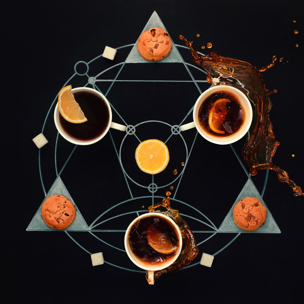 Elegant Geometric Brew by Dina Belenko — canvas wall art