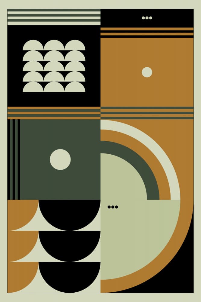 Geometric Abstract 02 by Nilesh Kulkarni — canvas wall art