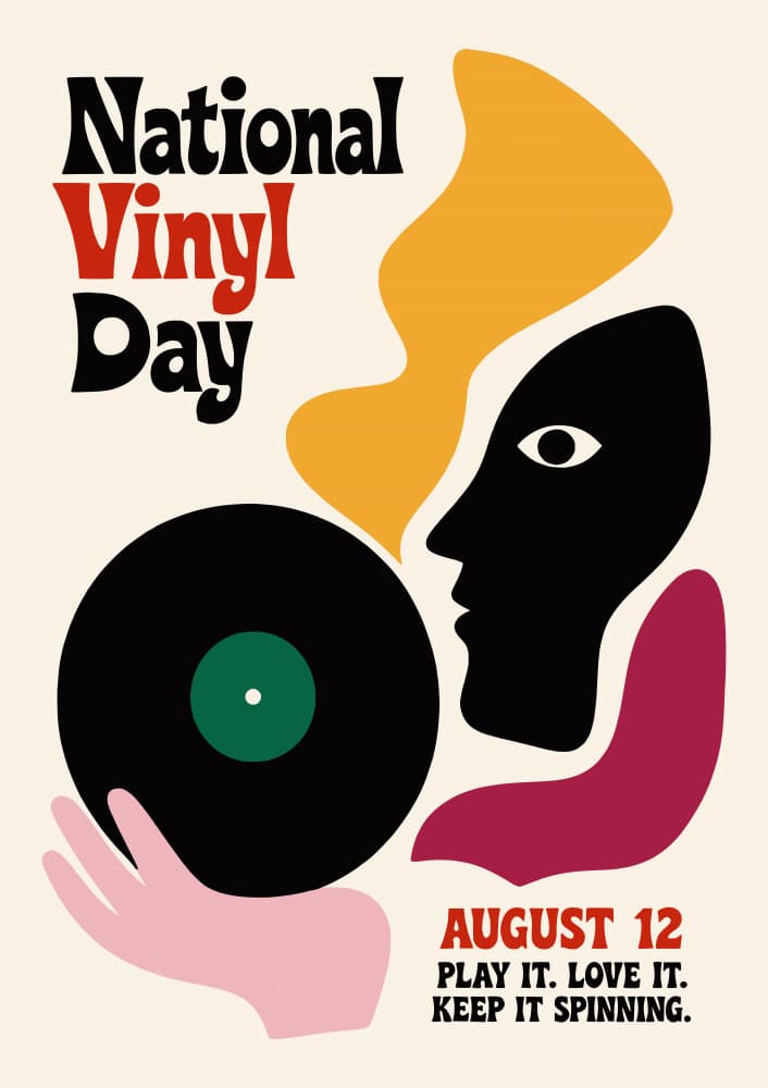 Abstract Vinyl Celebration by Patryk Krygowski — canvas wall art