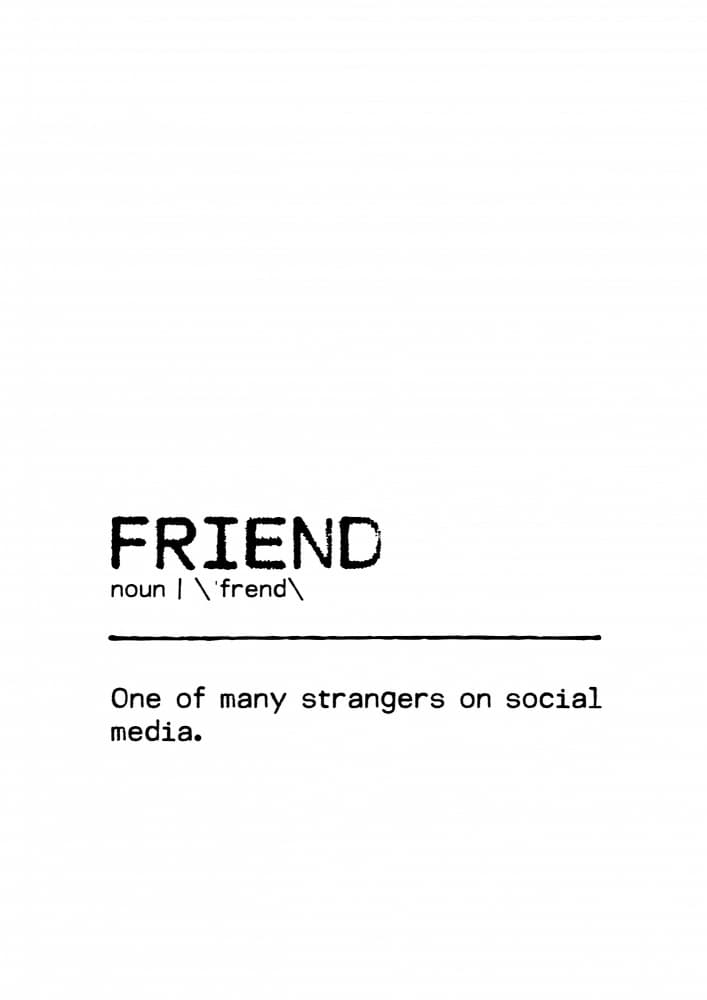 Social Media Friend Definition by Orara Studio — canvas wall art